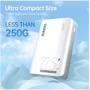 Внешний аккумулятор Romoss Power Bank 10000mAh Sense4SF White (PPH10-15101133H): Встроенный кабель нет
