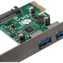 Frime PCI-E to USB3.0 NEC720202 (ECF-PCIEtoUSB004.LP): Разъемы USB 3.0
