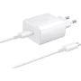 Зарядное устройство Samsung USB-C Wall Charger with Cable USB-C 45W White (EP-TA845XWEGRU)