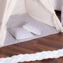 Детская палатка Springos Tipi XXL вигвам бело-серая (TIP07)