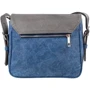 Женская сумка почтальонка Laskara разноцветная (LK-10245-silver-denim): Фактура Джинс, Сафьяно, Матовая