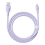 Кабель Baseus USB Cable to Lightning Pudding Series Fast Charging 2.4A 1.2m Purple (P10355700511-00) фото 5