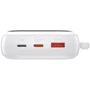 Зовнішній акумулятор Baseus Power Bank 20000mAh з USB-C Cable Q Pow Display 22.5W White (PPQD-I02): Кількість USB 3