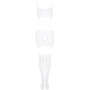 Бодистокинг Obsessive Bodystocking G330 white S/M/L
