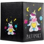 Жіноча обкладинка для документів Passporty чорна (KRIV222): Формат гаманця Вертикальный