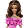 Кукла Barbie Fashionistas в розовом миниплатье с рюшами (HRH15): Высота, см 29