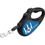 Поводок-рулетка WAUDOG R-leash рисунок Патрон M для собак весом до 25 кг 5 м светоотражающая лента черный (382-4025): Длина 5 м