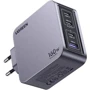 Зарядний пристрій Ugreen Wall Charger 3xUSB-C+USB X763 GaN 160W Nexode Pro Gray (25877): Кабель в комплекті отсутствует