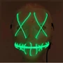 Неонова Маска для вечірок з підсвічуванням UFT LED Mask 1 Green фото 4