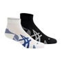 Шкарпетки Asics 2PPK Cushion Run Quarter Sock (3013A800-001) 43-46 (29-31) 2 пари чорно-білі фото 2