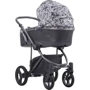 Детская коляска 2 в 1 Bebetto Bresso Flowers 01, Эко-кожа+ткань, графит рама (503.32.20.F01): Количество блоков 2