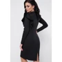 Платье FashionUp PL-1668B 48 черное повседневное до середины бедра: Состав Вискоза, Эластан