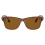 Смарт-окуляри Ray-Ban Meta Wayfarer Shiny Caramel Frame - Brown Lenses size L (RW4006 670683 53-22)
