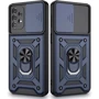 Чехол для телефонов Mobile Case Camshield Serge Magnetic Ring Blue for Samsung A135 Galaxy A13 4G: Тип накладка на заднюю часть