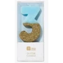 Сервировка стола Свечка-номер 3 Talking Tables Голубого цвета 1 шт (BDAY-CANDLE-BLU-3) фото 1