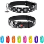 Ошейник WAUDOG Glamour с узором "Звездочка" 35 мм 46-60 см черный с QR паспортом (35881): Производитель WAUDOG