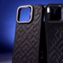 Чехол для iPhone Kajsa Rhombus Collection with Magnetic Ring Gray for iPhone 16: Тип чехла накладка на заднюю часть