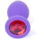 Анальная пробка с кристаллом Boss Series Exclusivity Jewellery Silicon Plug M