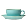 Чашка чайна Porland Seasons Turquoise 200 мл із блюдцем 160 мм у наборі (213-222105.T): Кількість 1 шт.