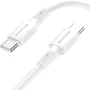Кабель Borofone USB-C to USB-C 60W 1m White (BX80)