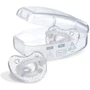 Пустушка Chicco PhysioForma Crystal 2-6 місяців 2 штуки (73088.31): Форма соски ортодонтическая