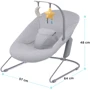 Шезлонг-качалка Kinderkraft Calmee Grey (KBCALM00GRY0000) фото 8