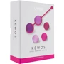 Вагинальные шарики Liebe Kewos — Cerise/Candy Violet, 5 шариков в комплекте, 15, 25, 35, 45 и 55 г