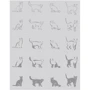 Плед LightHouse Cats 140x200 см серый (52099): Материал хлопок