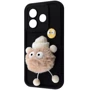 Чехол для телефонов Mobile Case Pretty Things Black/Fluffy White for Xiaomi Redmi 13 4G / Poco M6 4G / Note 13R