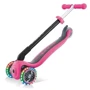 Самокат Globber серии Go up foldable plus розовый, колеса с подсветкой, 20/50кг, 1+ 3 колеса: Количество колес 3
