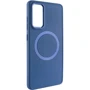 Чохол для телефона TPU Case Bonbon Metal Style with MagSafe Denim Blue для Samsung A556 Galaxy A55