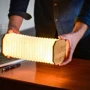 Светильник на аккумуляторе Gingko ACCORDION дерево орех (G006WT): Вид Фонарик