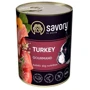 Вологий корм Savory для дорослих собак з індичкою 400 г (30518)