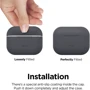 Чехол для наушников Elago Silicone Hang Case Dark Gray (EAPP2SC-HANG-DGY) for Apple AirPods Pro 2 фото 4