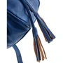 Женская сумка бакет-бэг Laskara синяя (LK-10048-blue): Застежка Без застежки