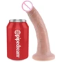 Фаллоимитатор на присоске Pipedream King Cock 7, 18х4 см, телесный