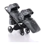 Универсальная коляска для двойни 2 в 1 Junama Glow Duo Slim 05, черный с золотым (J-G-DUOs-05) фото 9