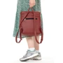 Жіночий рюкзак Sambag Loft MZN бордовий (22200005): Фактура Матовая, Гладкая