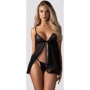 Пеньюар и трусики Obsessive Blomentis babydoll & thong XL/2XL