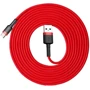 Кабель Baseus USB Cable to USB-C Cafule 2A 3m Red (CATKLF-U09) фото 3