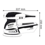 Шліфмашина ексцентрикова Bosch GEX 125-1 AE (0601387500): Тип машини ексцентрикова