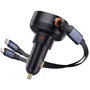 Зарядное устройство Baseus Car Charger USB-C Enjoyment Pro with Cable 60W Black (C00057802111-00): Кабель в комплекте USB-C, Lightning, встроенный