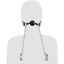 Кляп с зажимами для сосков Pipedream Fetish Fantasy Extreme Deluxe Ball Gag and Nipple Clamps