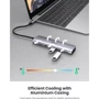 Адаптер Ugreen Adapter CM136 USB-C to 3xUSB 3.0+HDMI+USB-C Space Gray (70495) фото 5