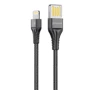 Кабель Proove USB Cable to Lightning Double Way Weft 2.4A 1m Black (CCDW20001101)
