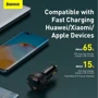 Зарядное устройство Baseus Car Charger USB-C+USB Superme Digital Display 100W Black (CCZX-01) фото 6