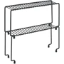 Полиця Metaltex 29x7x14 см чорна покриття Touch-Therm Level-2 Lava (361310)