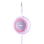 Кабель Baseus USB Cable to Micro USB/Lightning/Type-C Bright Mirror 2 Series 3.5A 1.1m Purple (CAMJ010005) фото 6