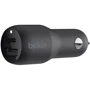 Зарядний пристрій Belkin Car Charger USB-C та USB 32W Black (CCB003BTBK)