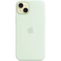 Чехол для iPhone Apple for iPhone 15 Plus Silicone Case with MagSafe Soft Mint (MWNG3): Материалы Силикон